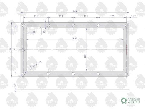 Uszczelka pokrywy podnośnika krążelit 0.8mm Zetor ( sprzedawane po 5 ) ORYGINAŁ URSUS Uszczelka pokrywy podnośnika krążelit 0.8mm Zetor ( sprzedawane po 5 ) ORYGINAŁ URSUS