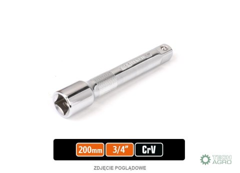 Przedłużka do nasadek 3/4" 200 mm / TEGER Przedłużka do nasadek 3/4" 200 mm / TEGER