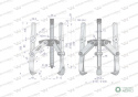 Ściągacz do łożysk trójramienny 50-400 Waryński