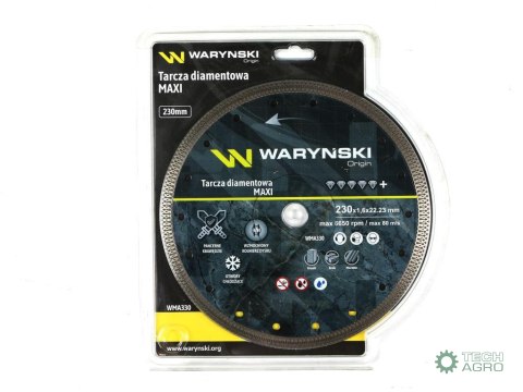 Tarcza diamentowa MAXI 230 x 22.23 mm Waryński Tarcza diamentowa MAXI 230 x 22.23 mm Waryński