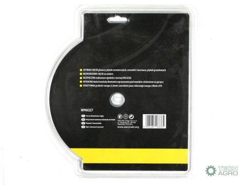 Tarcza diamentowa do cięcia na mokro pełna 230 x 22.23 mm Waryński Tarcza diamentowa do cięcia na mokro pełna 230 x 22.23 mm Waryński