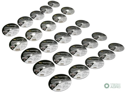Tarcza do cięcia metalu 230 x1.9 x22.23 mm wielopak Waryński (sprzedawana po 25 szt) Tarcza do cięcia metalu 230 x1.9 x22.23 mm wielopak Waryński (sprzedawana po 25 szt)