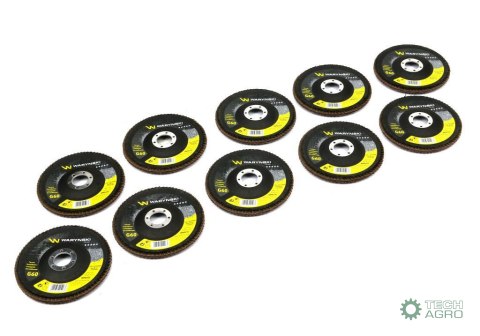 Tarcza do szlifierki 125 mm lamelkowa z elektrokorundem GR60 (sprzedawana po 10 szt.) Waryński Tarcza do szlifierki 125 mm lamelkowa z elektrokorundem GR60 (sprzedawana po 10 szt.) Waryński