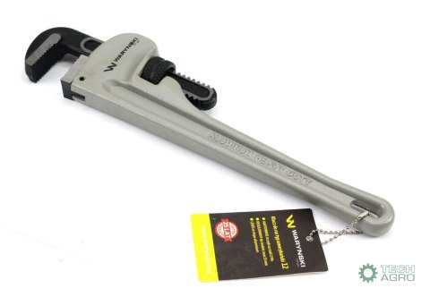 Klucz do rur typ amerykański 12" uchwyt aluminium wzmocniony szczęki CrMo max średnica Waryński Klucz do rur typ amerykański 12" uchwyt aluminium wzmocniony szczęki CrMo max średnica Waryński