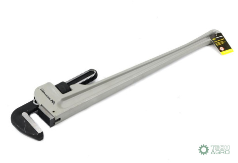 Klucz do rur typ amerykański 36" uchwyt aluminium wzmocniony szczęki CrMo max średnica Waryński Klucz do rur typ amerykański 36" uchwyt aluminium wzmocniony szczęki CrMo max średnica Waryński