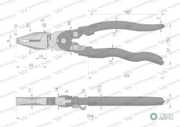 Szczypce uniwersalne chwyt wzmocniony przegubem Waryński