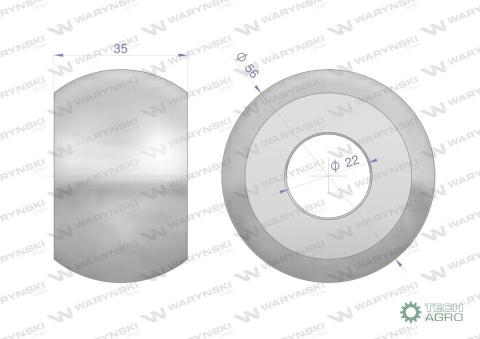 Kula hartowana kat. 1-2 56X22X35 Waryński