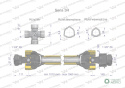 Wał przegubowo-teleskopowy 1010-1560mm 460Nm sprzęgło jednokierunkowe CE 2020 seria 3R WARYŃSKI