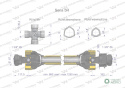 Wał przegubowo-teleskopowy 860-1250mm 620Nm sprzęgło jednokierunkowe 60250 CE 2020 seria 5R WARYŃSKI