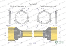 Obudowa wału przegubowo-teleskopowego Uniwersalna długość Seria 8R Waryński