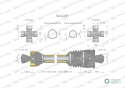 Wał przegubowo-teleskopowy 1210-1900mm 1240Nm szerokokątny CE 2020 seria 8R Waryński