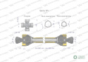 Wał przegubowo-teleskopowy 660-880mm 970Nm CE 2020 seria 7R Waryński