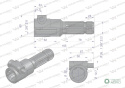 Redukcja adapter na trzpień 1 3/8" 6 wpustów na wałek 1 3/8" 21 wpustów WARYŃSKI