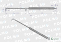 Siłownik szyby tylnej L max. 600mm 65418009 RENAULT POLMO