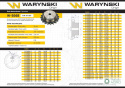 Koło zębate hartowane z kołnierzem 06B-1 (R1 3/8) Z-18 Waryński