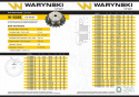 Koło zębate hartowane z kołnierzem 08B-1 (R1 1/2) Z-15 Waryński