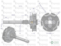 Przekładnia redukcyjna 1447834M91 MF4 EXPOM KWIDZYN eu