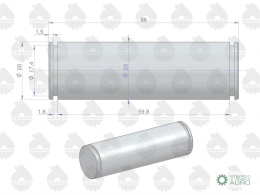 Sworzeń cięgna wspornika C-360 ORYGINAŁ URSUS