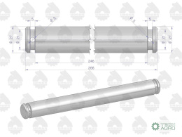 Sworzeń wieszaka ramy C-360 ORYGINAŁ URSUS