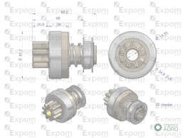 Zespół sprzęgający rozrusznika ( Typ Iskra ) MSX 400, 16.901.658 EXPOM KWIDZYN eu