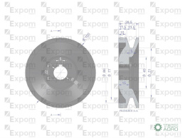 Koło pasowe alternatora EX257000 A120 Bizon EXPOM KWIDZYN eu