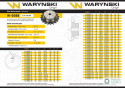 Koło zębate hartowane z kołnierzem 08B-1 (R1 1/2) Z-8 Waryński