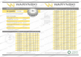 Koło zębate hartowane z kołnierzem 16B-2 (R2 1) Z-10 Waryński