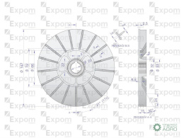 Wentylator alternatora EX257000 A120 Bizon EXPOM KWIDZYN eu