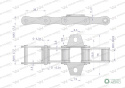 Łańcuch podajnika S52 łapka K1 co 4 ogniwa 5m Waryński