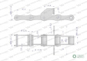 Łańcuch podajnika S55 łapka SD co 4 ogniwa 5m Waryński