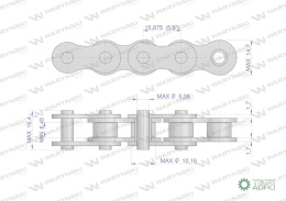 Łańcuch rolkowy 10BF20 zastosowanie Claas 176410. 176410.0. 0001764100 5m Waryński