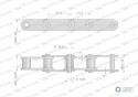 Łańcuch rolkowy CA550V 5m Waryński