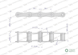 Łańcuch rolkowy S52 5m Waryński