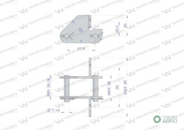 Zamek łańcucha z przyłączem obustronnym CA550F1/SD Waryński ( sprzedawane po 5 )