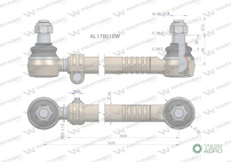 Drążek kierowniczy 1475mm AL178018 WARYŃSKI