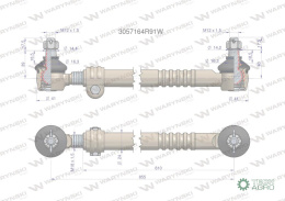 Drążek kierowniczy 3057164R91 WARYŃSKI