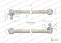 Drążek kierowniczy 908mm AL41600 WARYŃSKI
