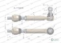 Drążek kierowniczy lewy 395mm AL177980 WARYŃSKI