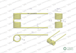 Palec podbieracza zastosowanie John Deere CC25176 Waryński