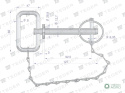 Sworzeń zaczepu z zawleczką i łańcuchem 12.7x92.5x127 TEGER