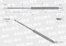 Siłownik L max. 500mm 65499083 6-10028500 MAUSER POLMO