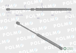 Siłownik szyby przedniej L max. 629mm 770004706000P RENAULT POLMO