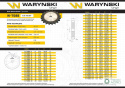 Koło zębate hartowane tarcza 08B-1 (R1 1/2) Z-15 Waryński