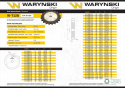 Koło zębate hartowane tarcza 12B-1 (R1 3/4) Z-14 Waryński