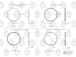 Komplet pierścieni silnika 1-tłok K1-2157-000 MF-4 ORYGINAŁ URSUS