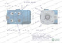 Orbitrol hydrauliczny W-ORBS-OR 160 cm3/obr z zaworami (System Open Center - z reakcją z kół na kierownicę) Waryński