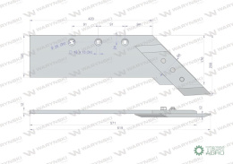 Lemiesz z dłutem zastosowanie B-200 Fortschritt Pług stal borowa Waryński