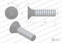 Śruba kpl. płużna podsadzana D 608 M10x40 mm kl.10.9 Waryński ( sprzedawane po 25 )