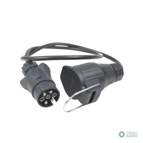 Adapter przejściówka gniazda złącza kablowy 7/13 12V długość 1,0m ELMOT Adapter przejściówka gniazda złącza kablowy 7/13 12V długość 1,0m ELMOT