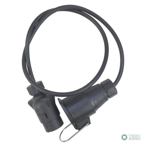 Adapter przejściówka gniazda złącza kablowy 7/13 12V długość 1,0m ELMOT Adapter przejściówka gniazda złącza kablowy 7/13 12V długość 1,0m ELMOT